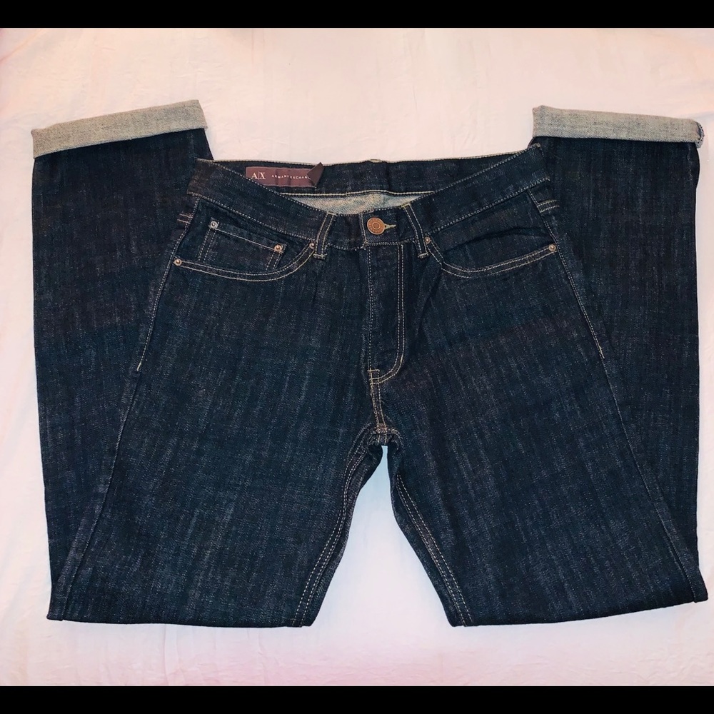 Armani Exchange Navy Blue Men’s Straight Jeans